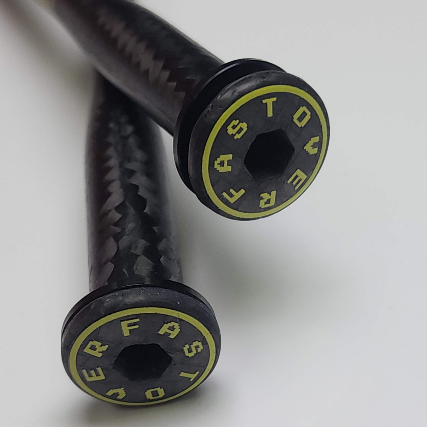 Ejes pasantes de carbono OVERFAST para Factor One, Ostro VAM, O2 VAM – Eje ultraligero para bicicleta de carretera con freno de disco | 950 kgf de resistencia