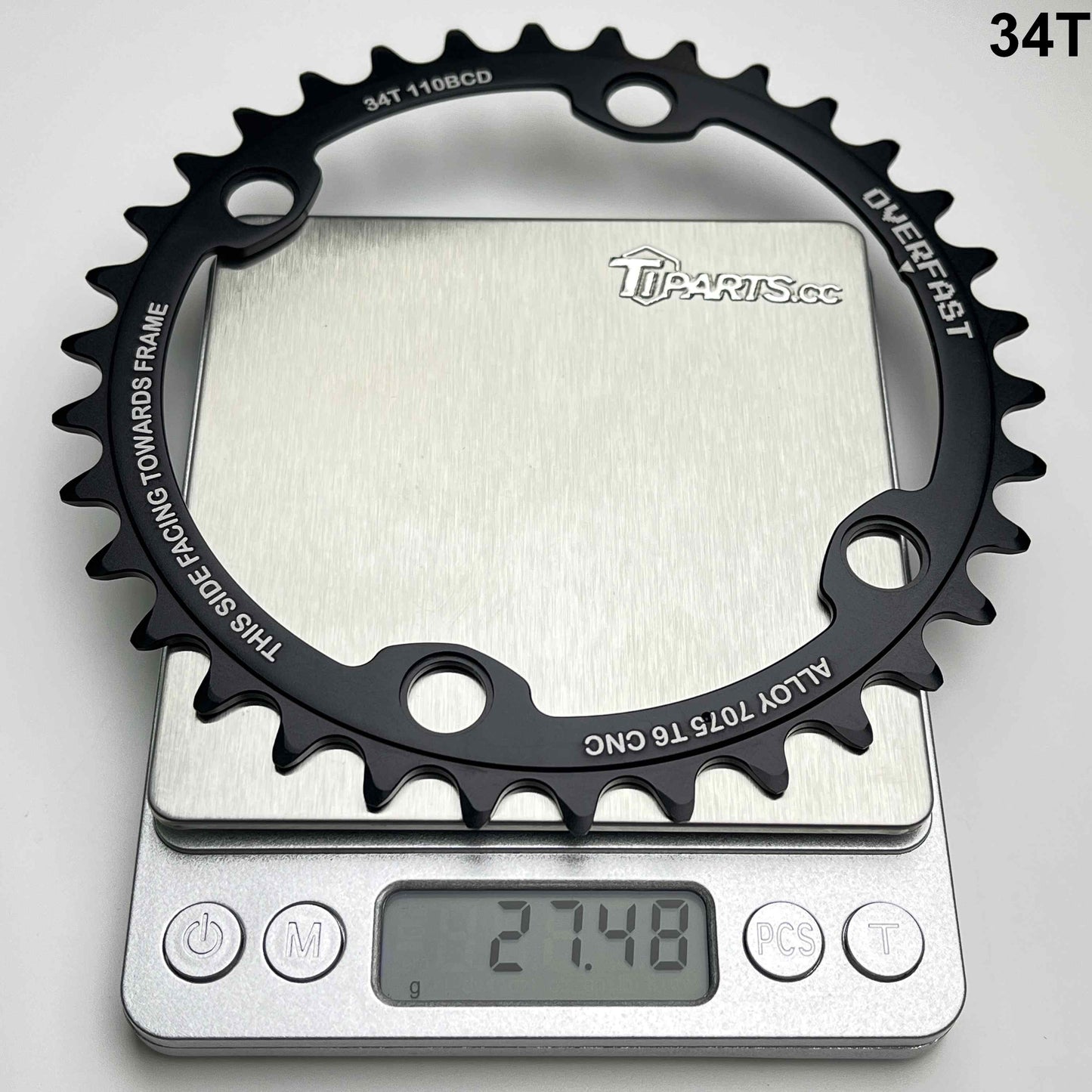 Overfast Lightweight Alloy Chainring | from 159g, 50-34/52-36