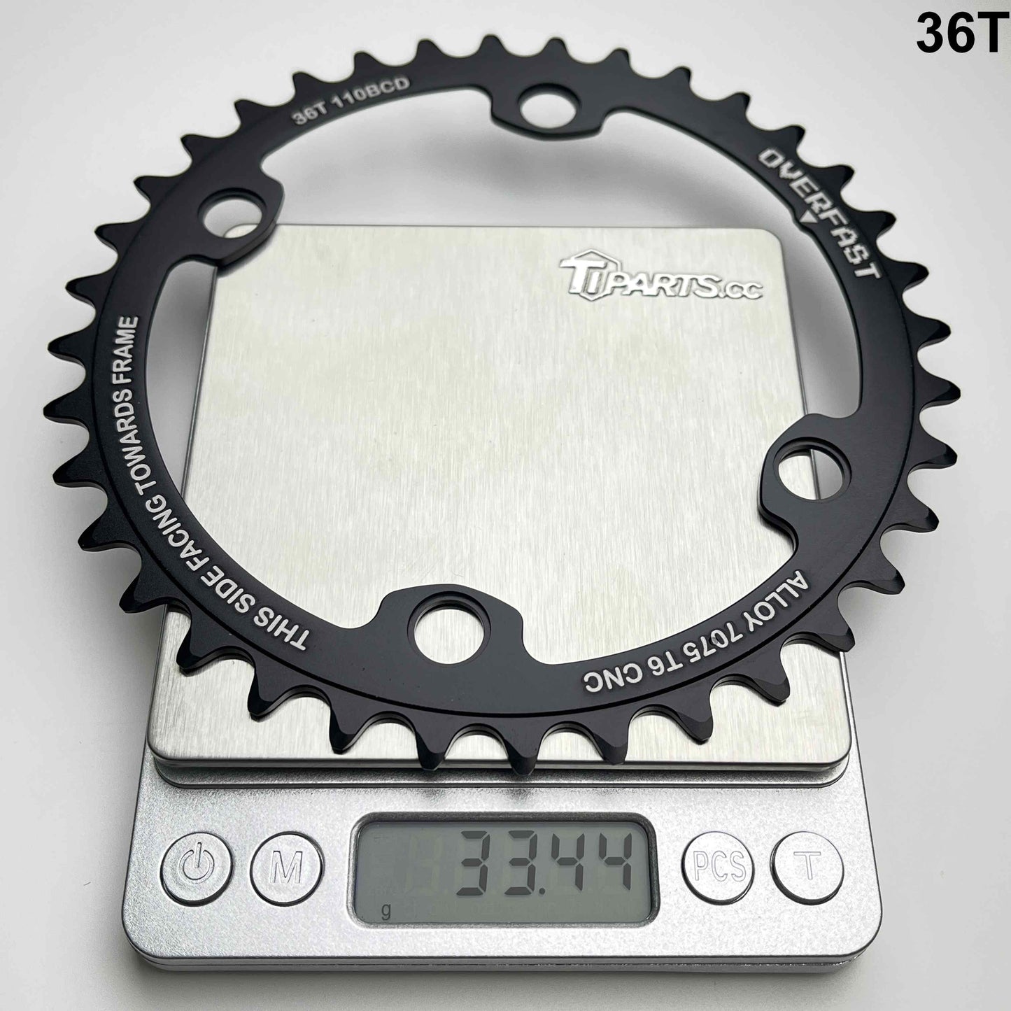 Overfast Lightweight Alloy Chainring | from 159g, 50-34/52-36