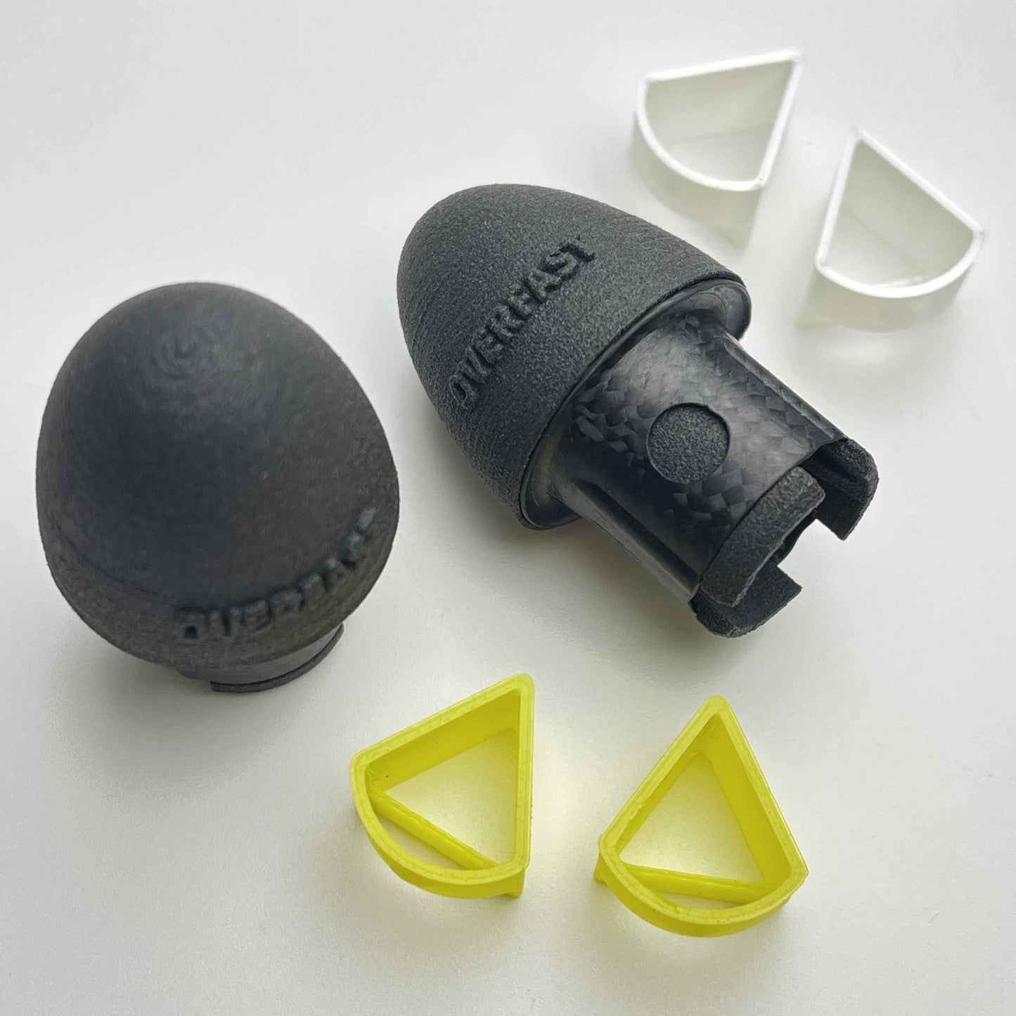 Overfast Carbon Bar End Plugs | From 1.8g/set | 1K Carbon | Colnago & Triangular Inserts