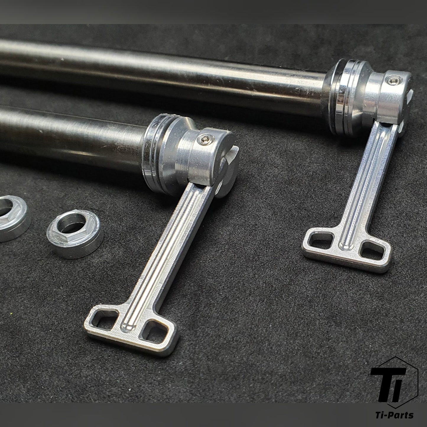Titanium Thru Axle for Roadbike Disc Brake | 12mm Super Aero lightweight axle with built-in Hidden QR Quick Release