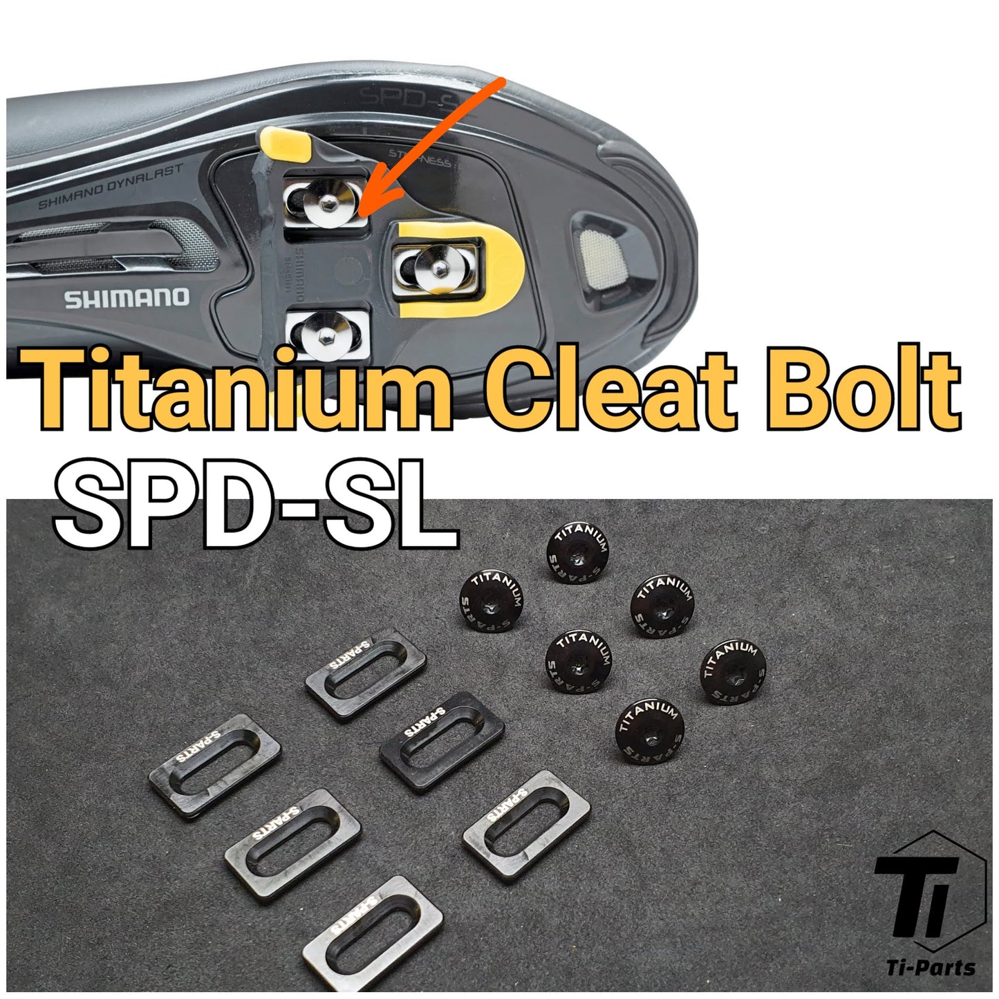 Titanijski vijak za Shimano klin SPD-SL | SM-SH11 SH11 Y42U98010 Bitva za cipele | Vijak od titana Grade 5 Singapur