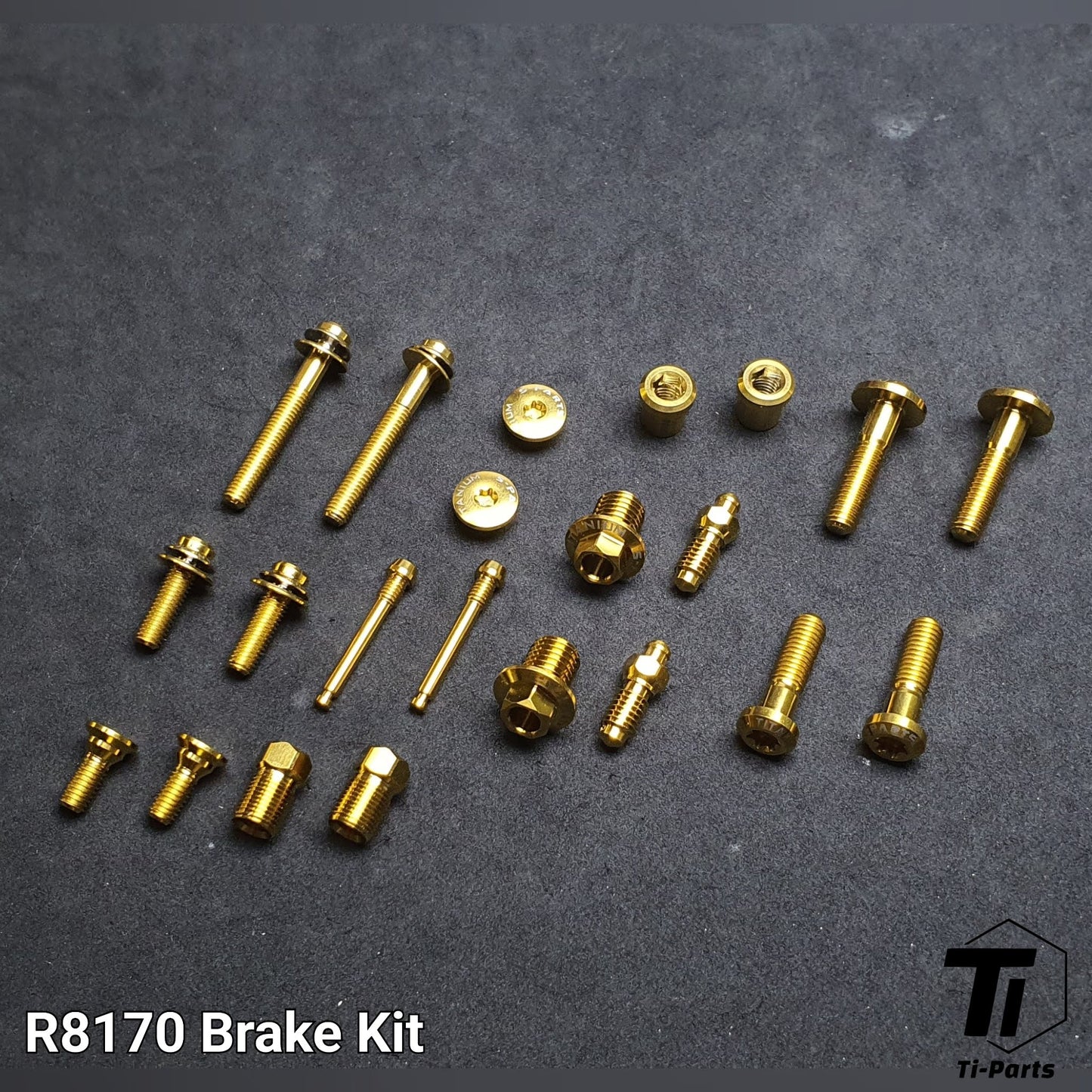 Titanium Upgrade Kit för R9270 R8170 R7170 Shimano | Dura Ace Ultegra 105 12s R9200 R9250 R8150 Drivbroms | Titan skruv