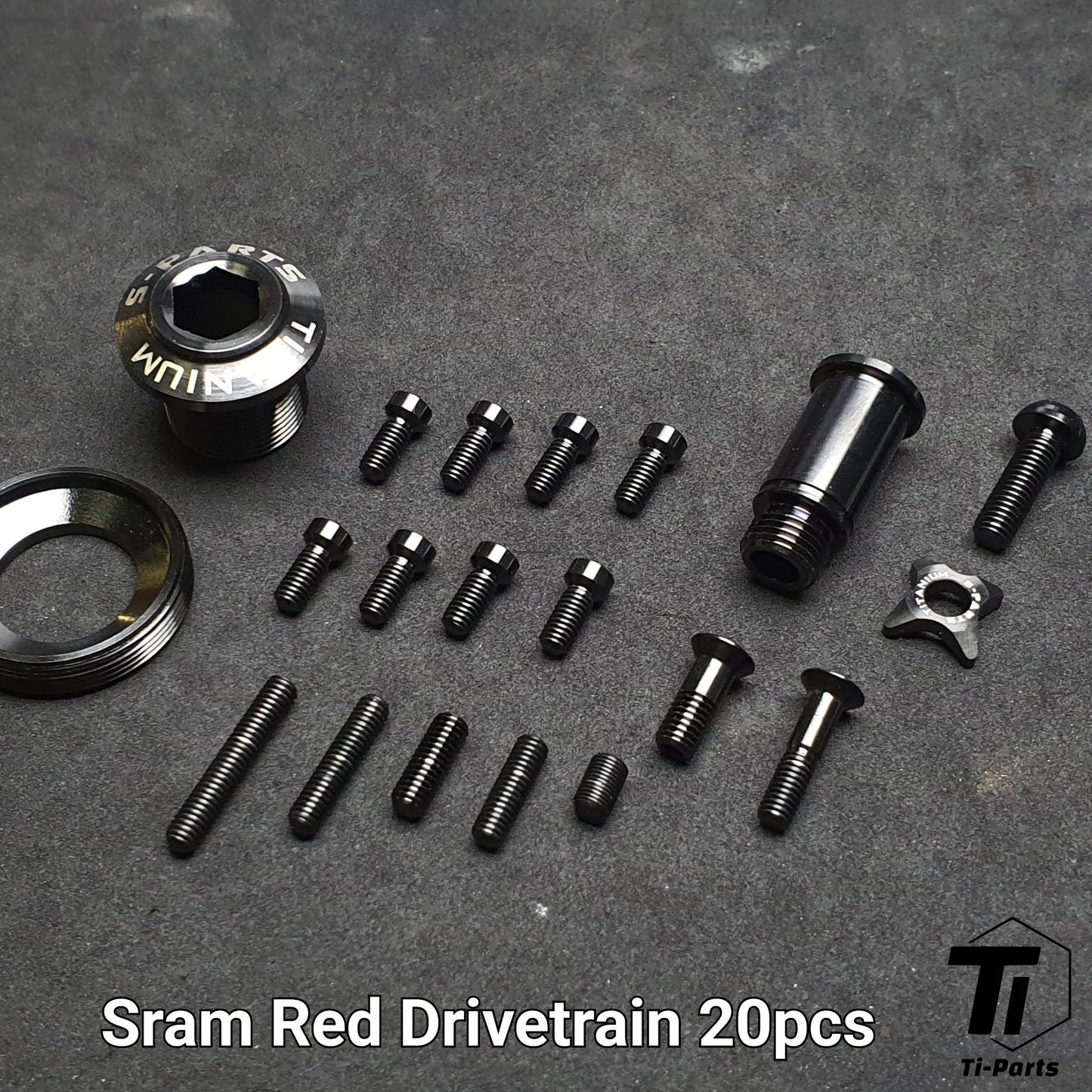 Pełny zestaw modernizacyjny Titanium Sram Red Force Rival eTap AXS | 11s 12s Hydrauliczny hamulec tarczowy Hamulec szczękowy Układ napędowy Pełna aktualizacja Ti | Tytan klasy 5 w Singapurze