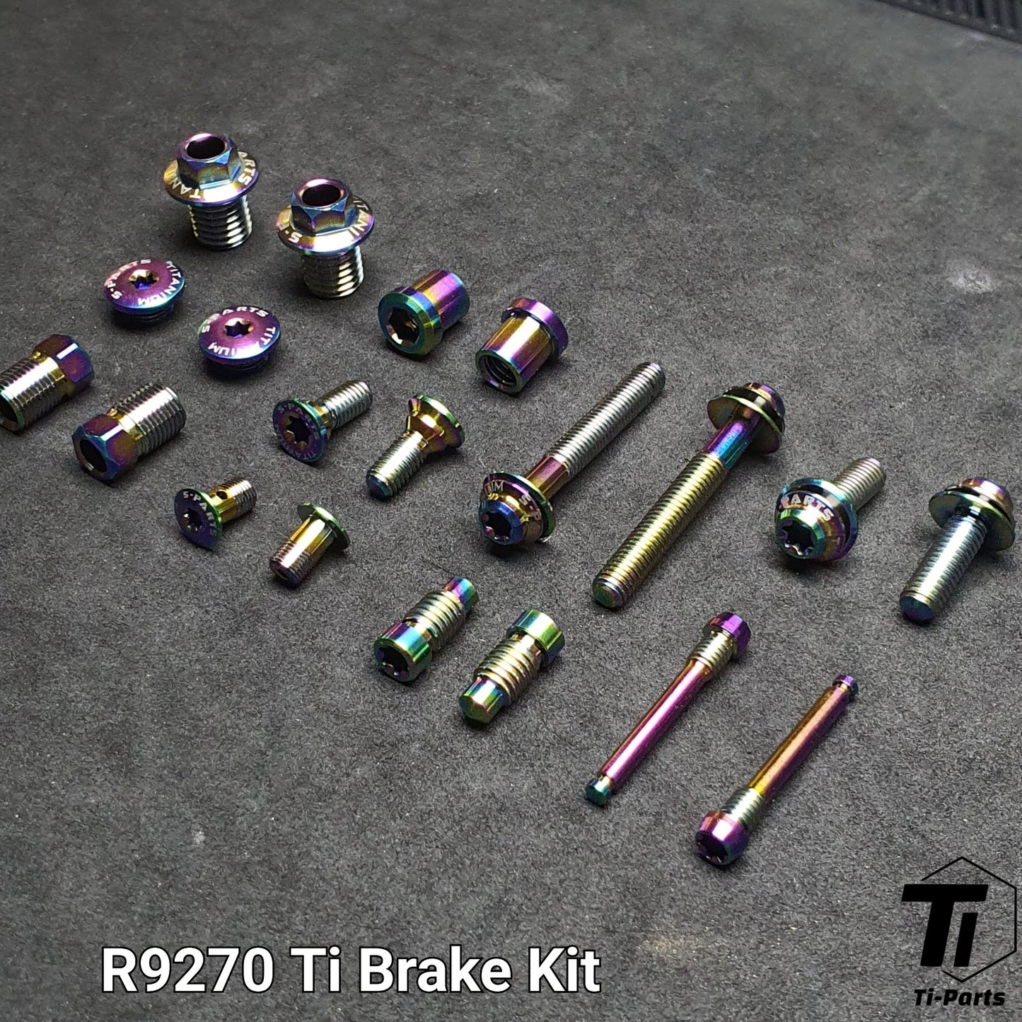 Titanium opgraderingssæt til R9270 R8170 R7170 Shimano | Dura Ace Ultegra 105 12s R9200 R9250 R8150 Drivetrain Bremse | Titanium skrue