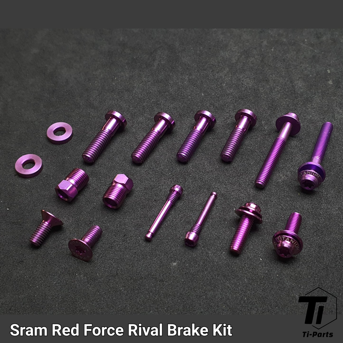Titanium Sram Red Force Rival eTap AXS Vollständiges Upgrade-Kit | 11s 12s hydraulische Scheibenbremse Felgenbremse Antriebsstrang Full Ti Upgrade | Titanium der Güteklasse 5, Singapur