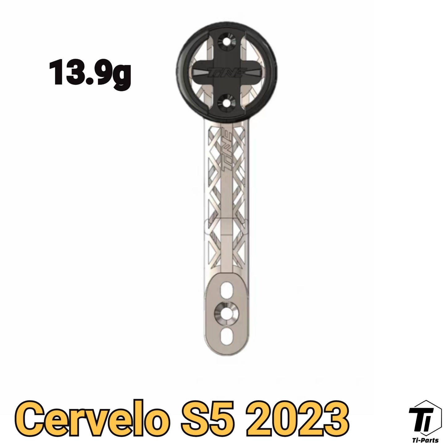 Cervelo S5 2023 2024 Titanium 3D Print Computer Mount | GoPro Light Bracket for Garmin Wahoo Super Lightweight