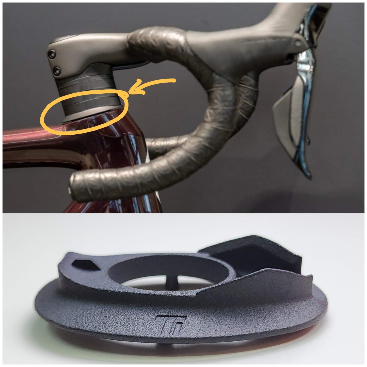 SL8 Roval Rapide Headset Gap Reduce Spacer | Specialized Handlebar Cockpit Bearing Sworks Transition 3D Kit