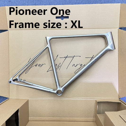 ชุดเฟรม Laget Pioneer One Titanium Road | ไทเทเนียมพิมพ์ 3 มิติ | 1350 ก. (S) | 700x32c