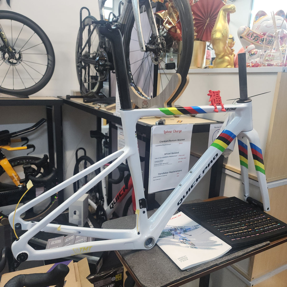 QuickPro ER:ONE Aero Road Frameset | T1100/M65 Carbon, UCI Approved ...