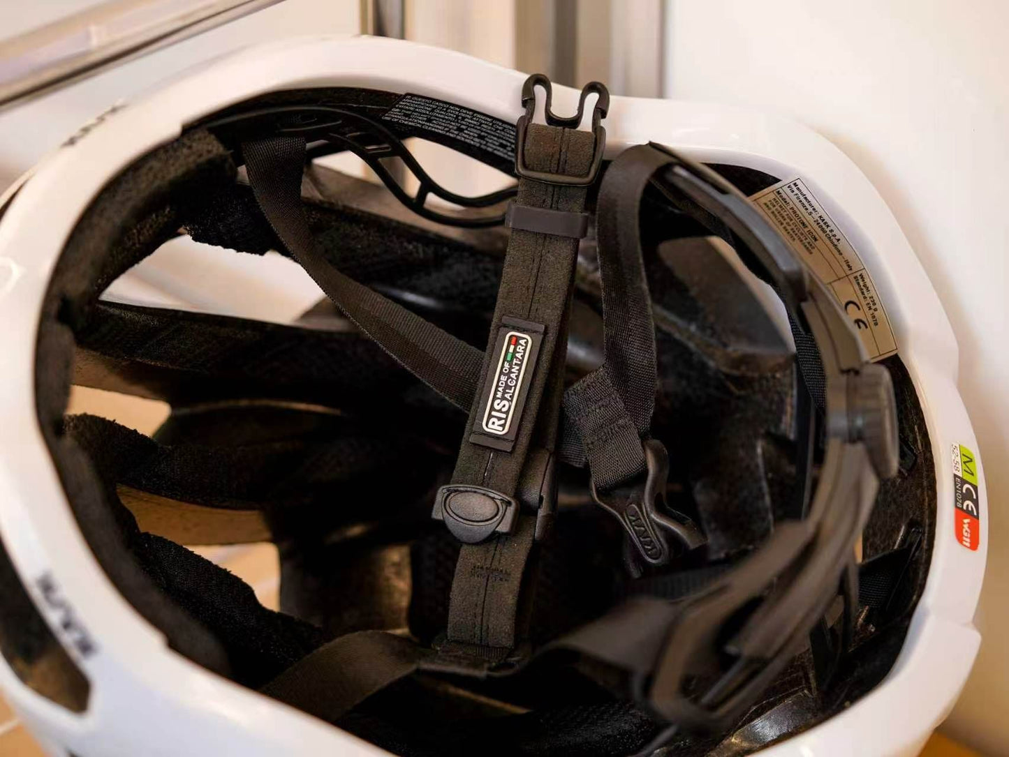 RISBIKE Kask Helmet Strap Replacement | Premium Italian Alcantara