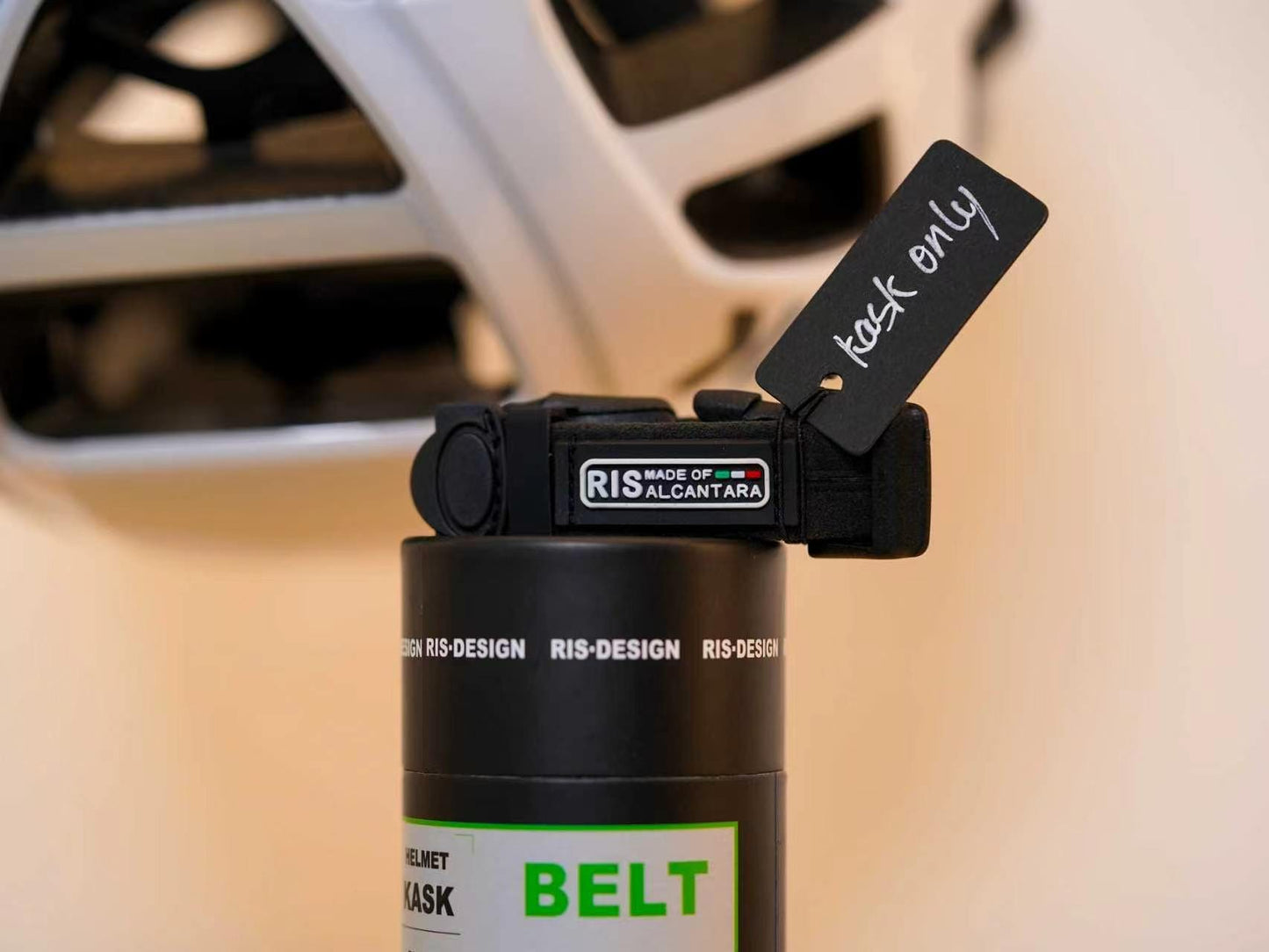 RISBIKE Kask Helmet Strap Replacement | Premium Italian Alcantara | Replace Peeling/Worn-Out Strap
