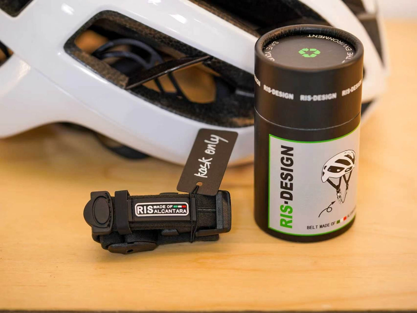 RISBIKE Kask Helmet Strap Replacement | Premium Italian Alcantara | Replace Peeling/Worn-Out Strap