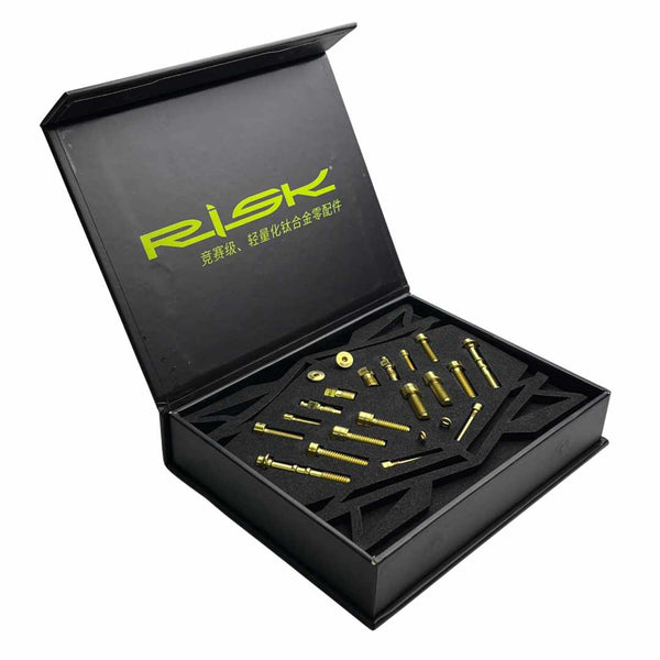 Set Pastiglie Freno Con Bulloni In Titanio FOURIERS Per Cerchi Carbonio, Compatibili Shimano