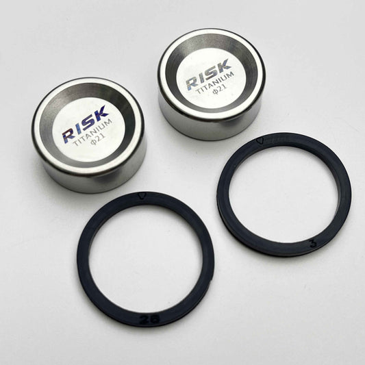 Titanium Piston for Shimano Hydraulic Disc Brakes | 105 R7170/Ultegra R8170/Dura-Ace R9270 | 21mm Diameter
