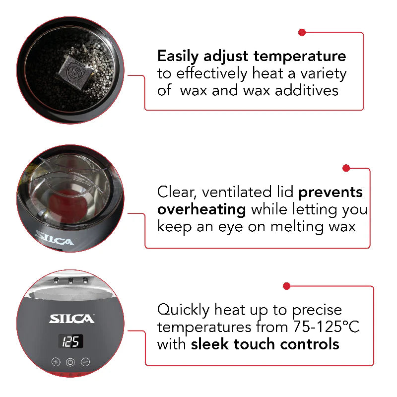 SILCA Chain Waxing System Wax Melter | UK Plug | 600ml with Drip Stand