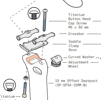 Titanium Bolts for Cervelo S5 2026 MY26 | Handlebar, Stem, Computer Mount, Saddle Mounts