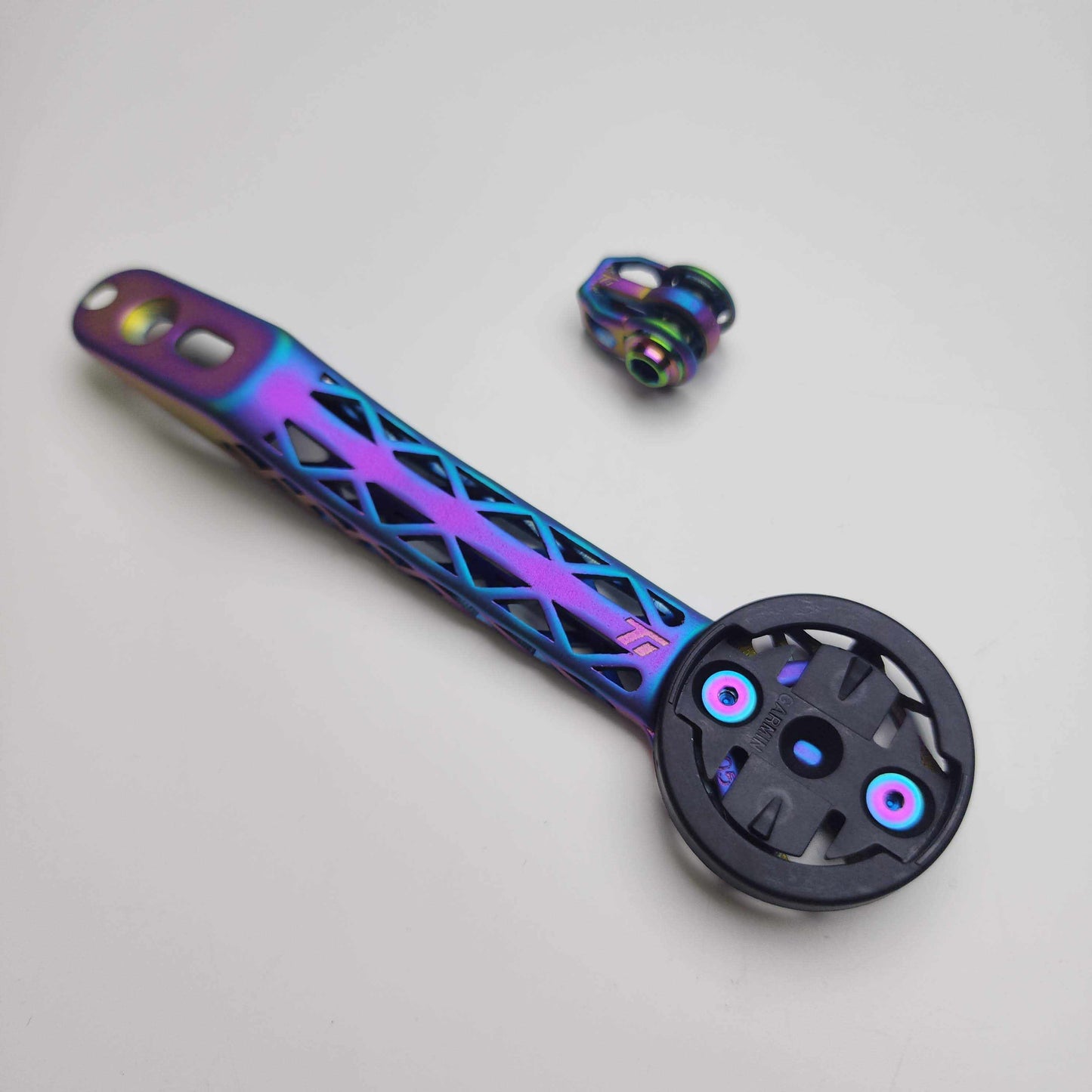 Syncros Creston iC SL (Aero) 3D-gedruckte Titan-Computerhalterung | Scott Foil/Addict RC 2022/23 | Garmin Wahoo Bryton | Team Series