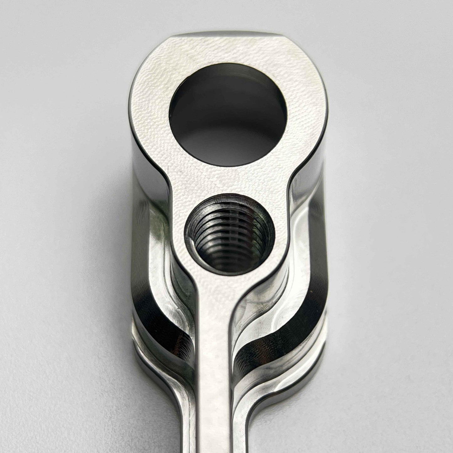 Sixweel Flat Mount Rear Disc Brake Caliper Adapter | Titanium CNC | 140 to 160mm Rotors