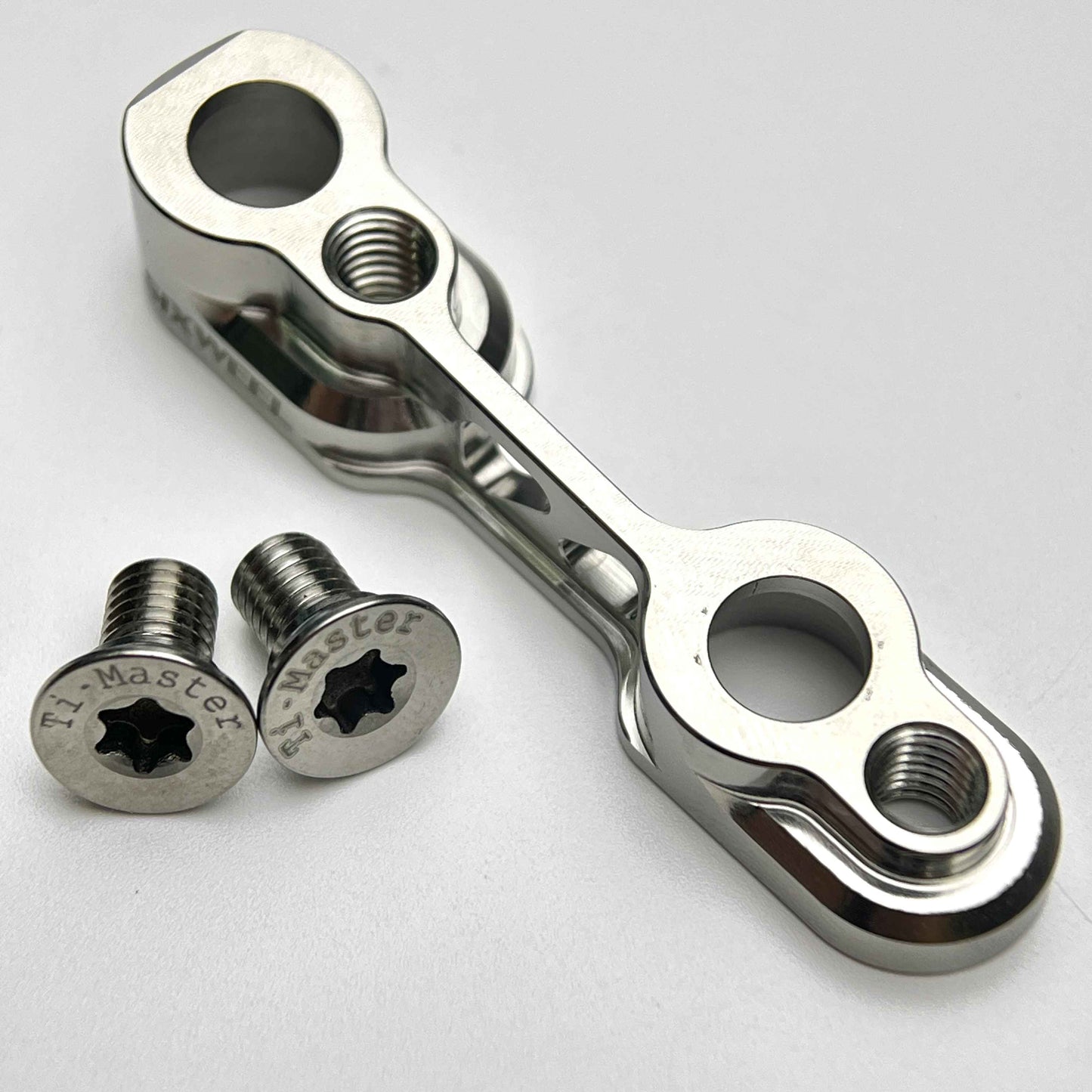 Sixweel Flat Mount Rear Disc Brake Caliper Adapter | Titanium CNC | 140 to 160mm Rotors