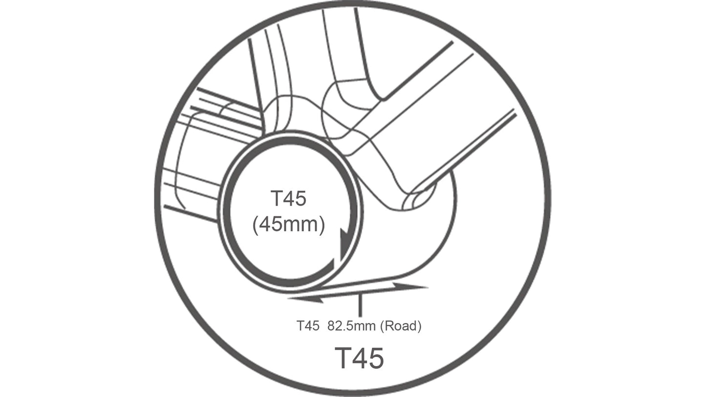 TRiPEAK T45 82.5mm 3-in-1 Bottom Bracket | Ceramic Bearings | Shimano Hollowtech II, SRAM DUB, Rotor 3D+