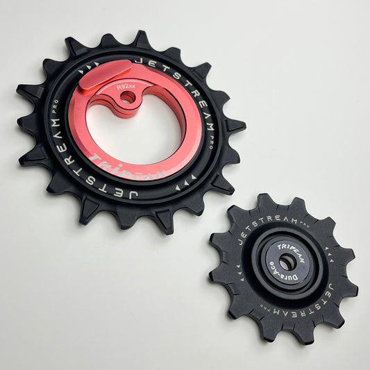 TRiPEAK Jetstream Pro Aero Wing Cage Pulley Wheel Kit 12T/18T | SRAM | Asymmetric Oversized Pulley Wheel (AOPW) OSPW