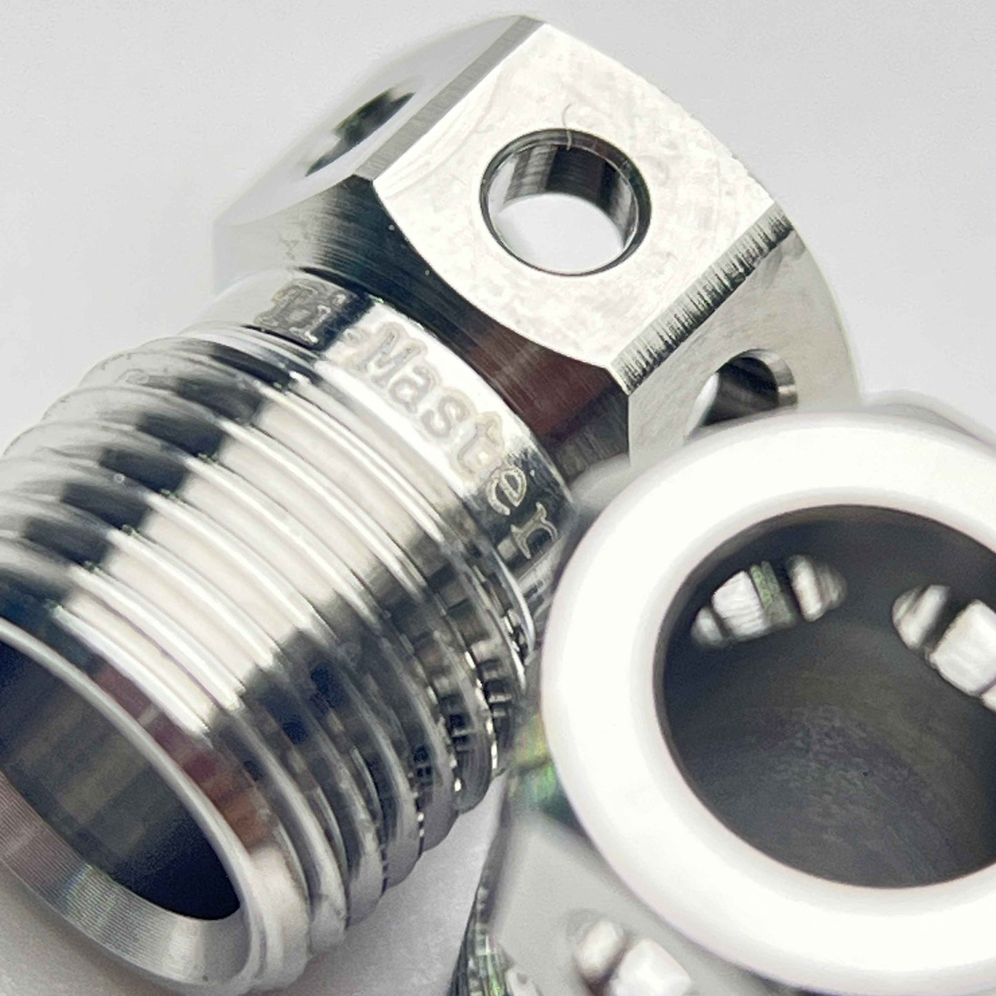 Ti-Master Hydraulic Disc Caliper Hose Nut | 1.27g Titanium CNC | Shimano & SRAM