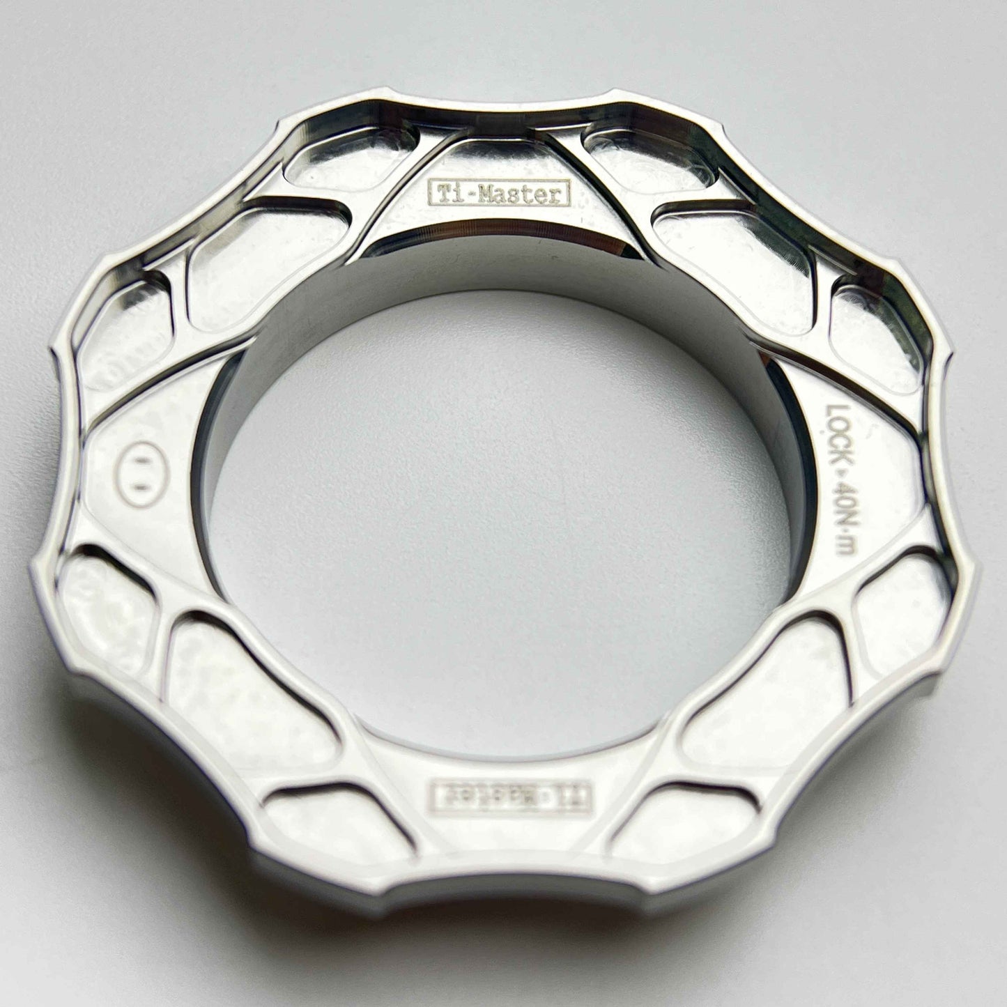 Bague Centerlock titane Ti-Master | Cannelure interne