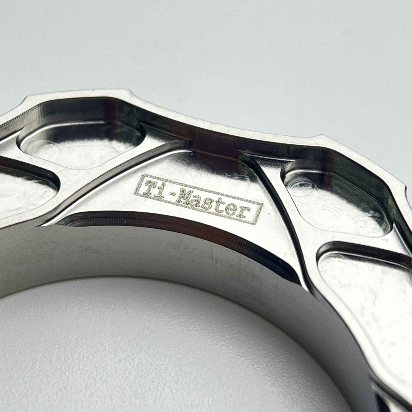Bague Centerlock titane Ti-Master | Cannelure interne