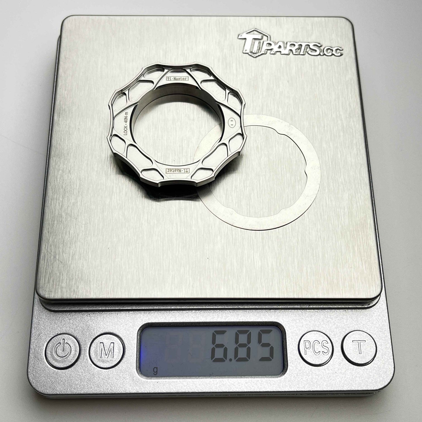 Bague Centerlock titane Ti-Master | Cannelure interne
