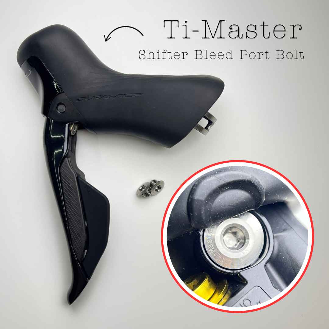 Ti-Master Shifter Bleed Port Bolt | 0.9g Titanium CNC | Shimano