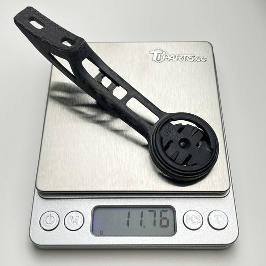 TiParts CARBON THM Frontale Aero Computer Mount | Garmin Wahoo