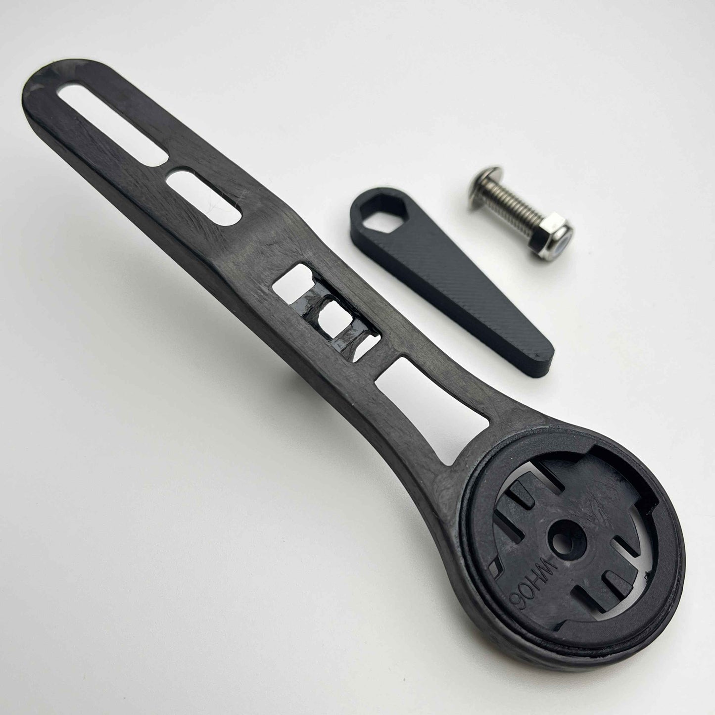 TiParts CARBON VISION Metron 5D ACR Evo Integrated Handlebar Computer Mount | Carbon Fiber Garmin Wahoo