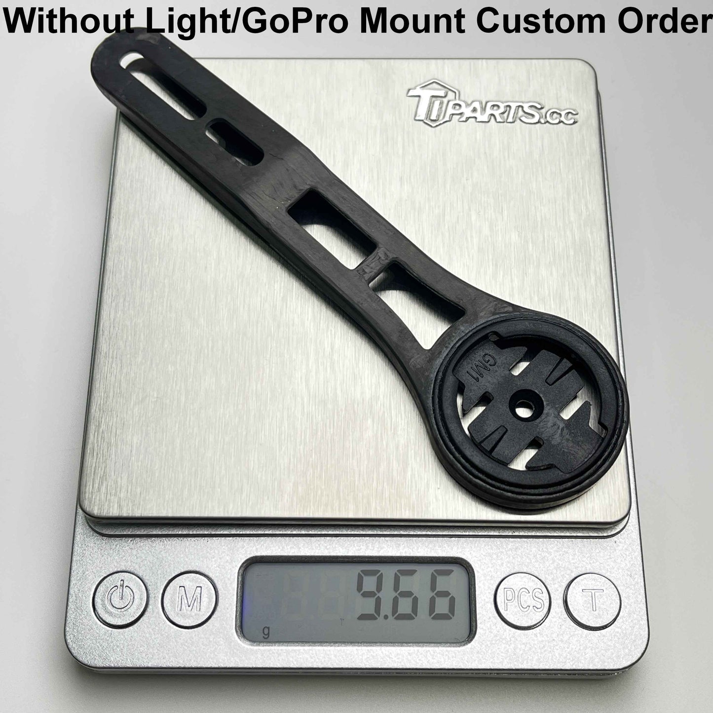 TiParts CARBON TAVELO RISE Computer Mount | -8° Garmin Wahoo