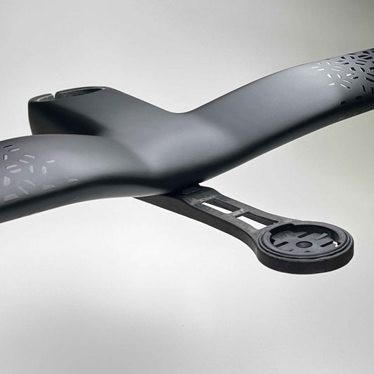TiParts CARBON TAVELO RISE Computer Mount | -8° Garmin Wahoo