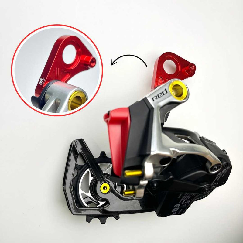 TiParts LITE Pinarello Direct Mount Rear Derailleur (RD) Hanger | Shimano & SRAM | Dogma 2024/2025 F X Paris Prince Gan
