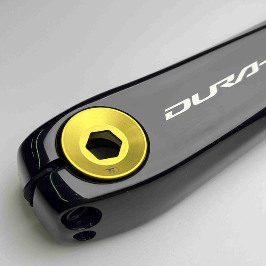 Kurbelarm-Abdeckkappe aus Titan für Shimano | 105 Ultegra Dura Ace R8000 R8100 R9100 R9200 Deore XT XTR M7850 M8000 M9000