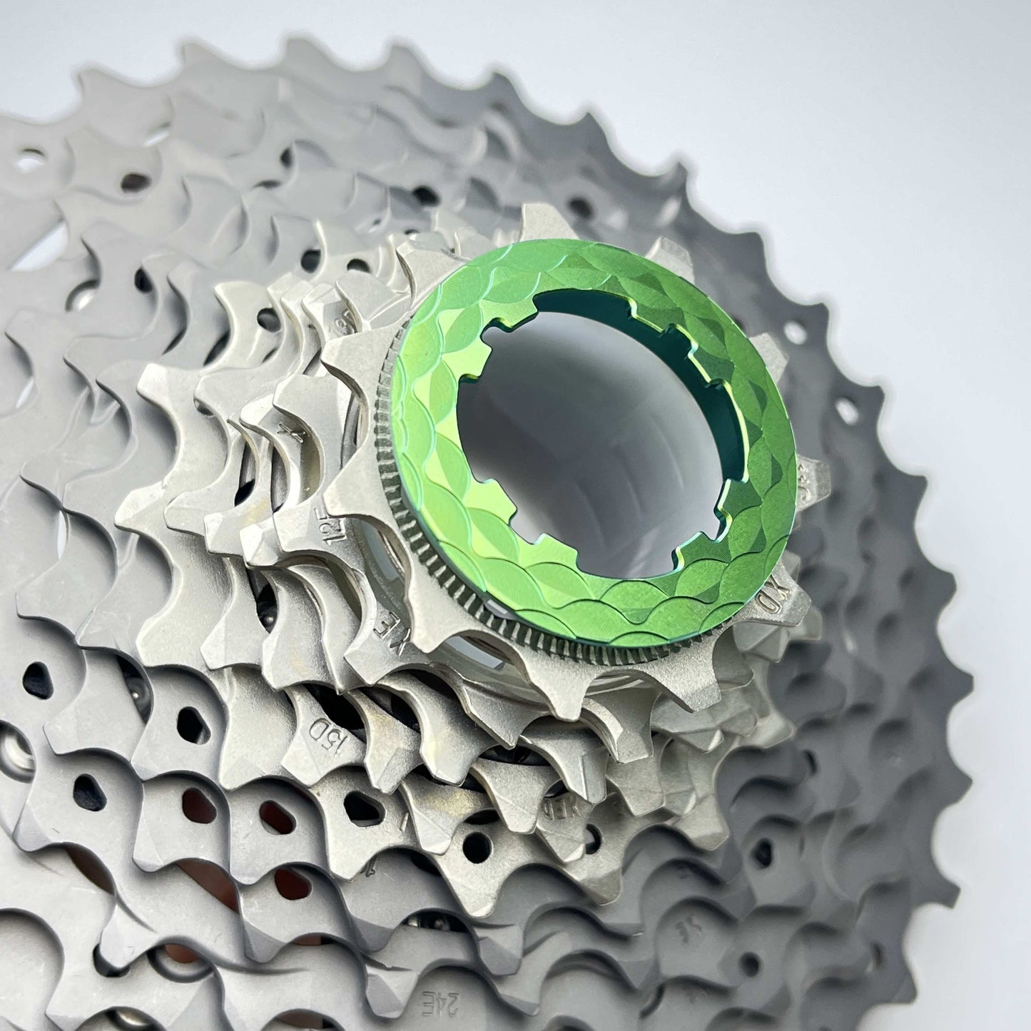 Bague de verrouillage de cassette en titane 4,96 g | Shimano HG+ / Hyperglide / 11 et 12 vitesses