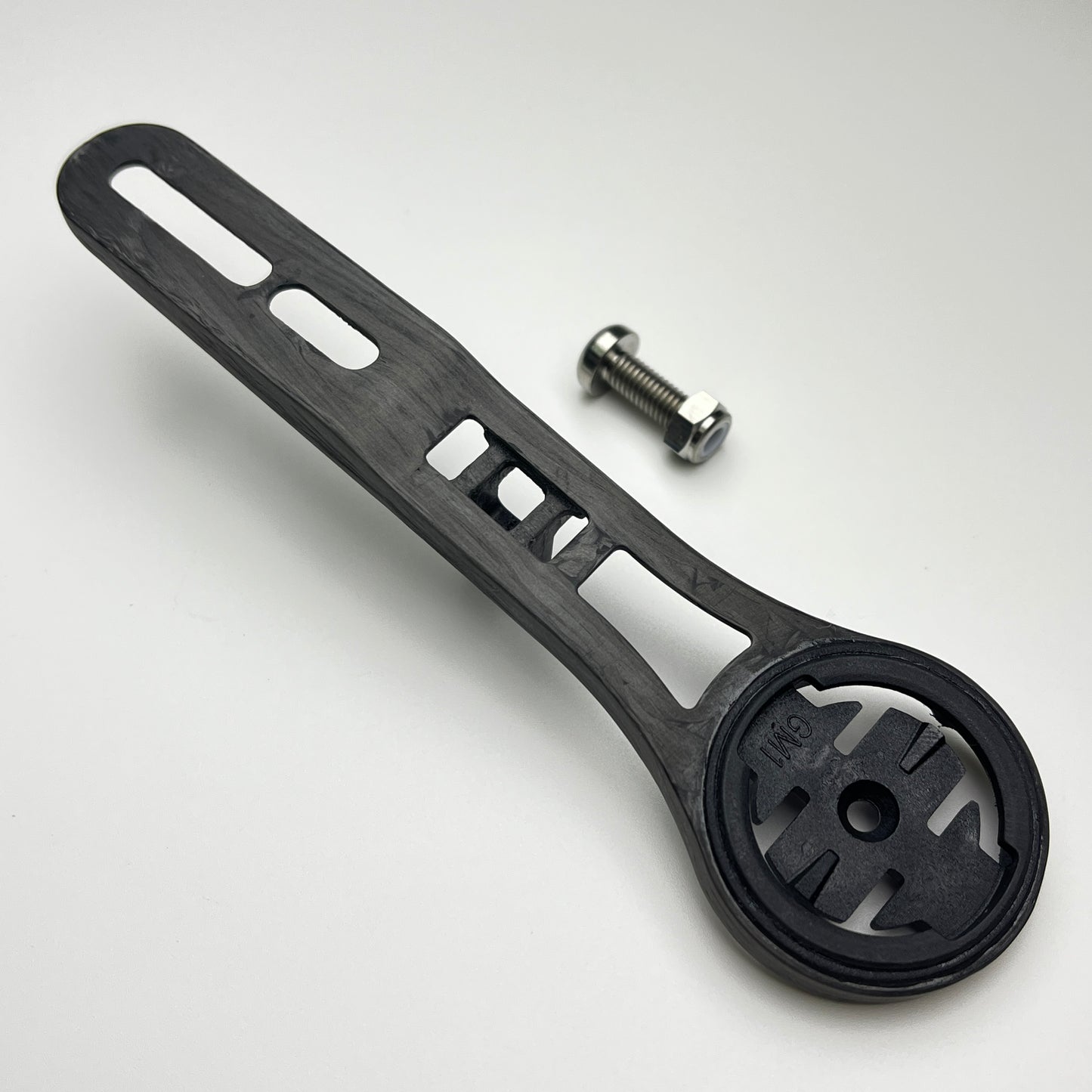 TiParts CARBON VISION Metron 5D ACR Evo Integrated Handlebar Computer Mount | Carbon Fiber Garmin Wahoo