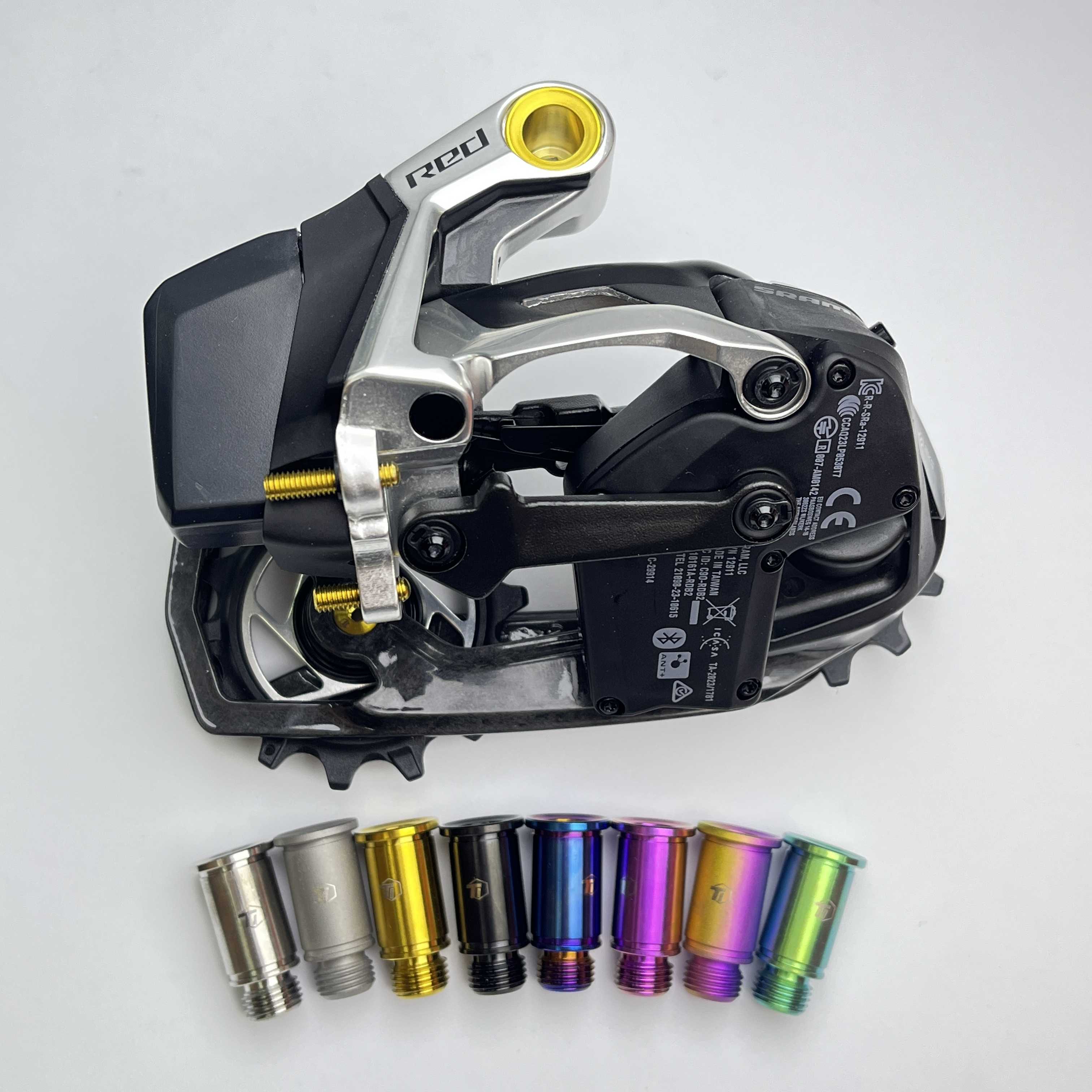 Ti-Parts SRAM リアディレイラー(RD) ピボットアクスル | レッド