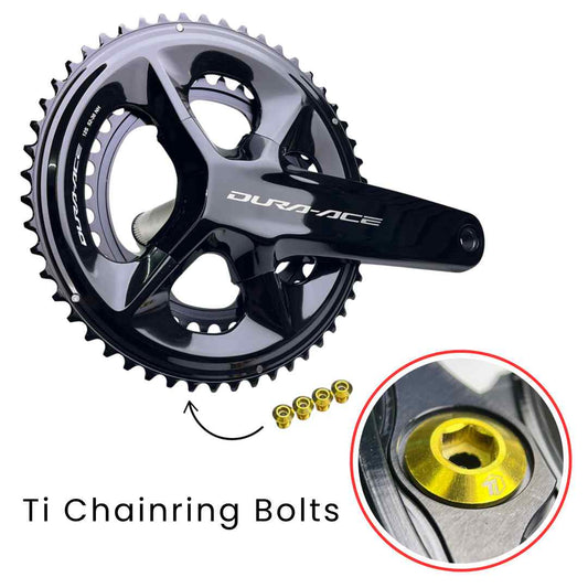 Shimano Rennrad-Kettenblattschraube aus Titan | R9250 R8150 R7150 R9150 R8050, Dura-Ace, Ultegra, 105