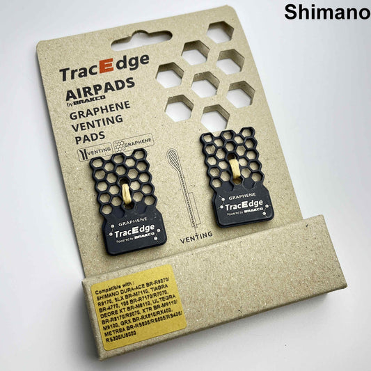 TracEdge Airpads Graphene Venting Disc Brake Pads | Shimano SRAM Avid