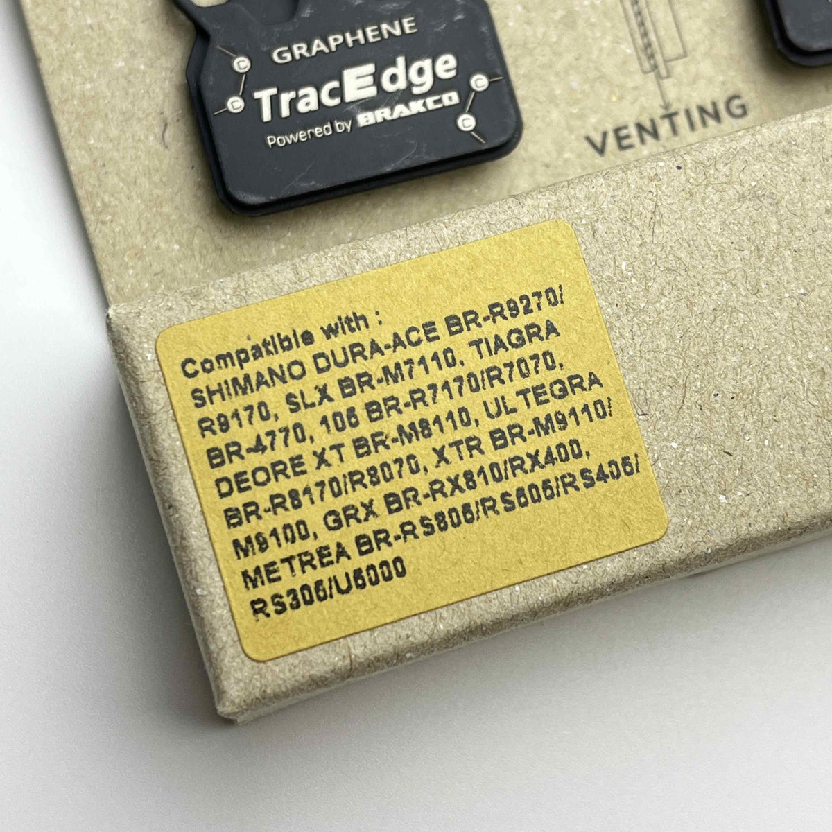 TracEdge Airpads Graphene Venting Disc Brake Pads | Shimano SRAM Avid