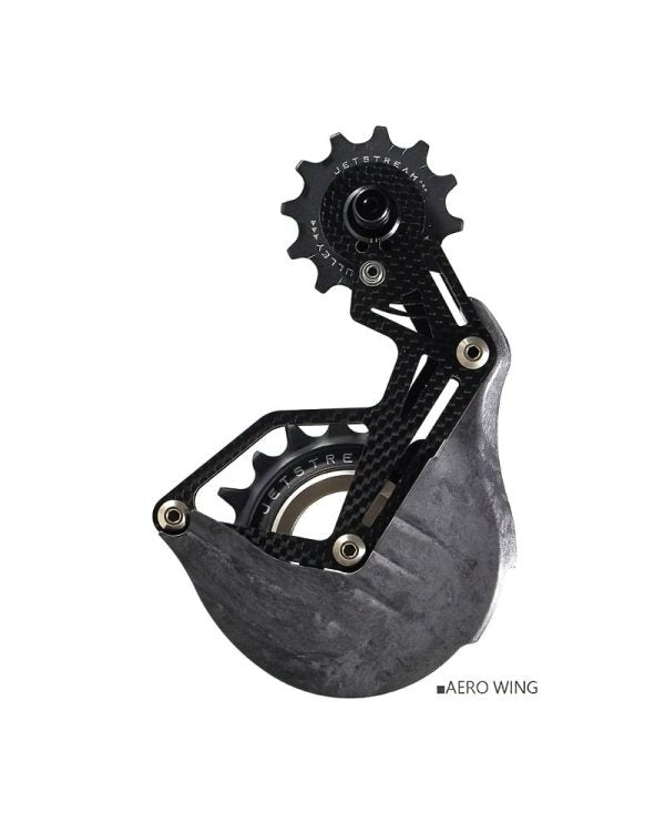 TRiPEAK Jetstream Pro Aero Wing Cage Pulley Wheel Kit 12T/18T | SRAM | Asymmetric Oversized Pulley Wheel (AOPW) OSPW