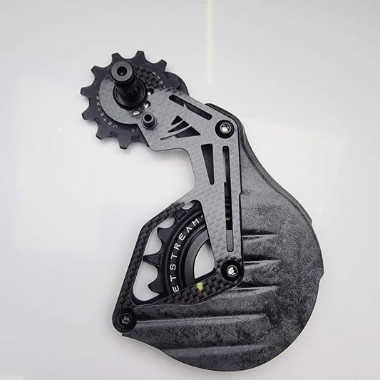 TRiPEAK Jetstream Pro Aero Wing Cage Pulley Wheel Kit 12T/18T | Shimano | Asymmetric Oversized Pulley Wheel (AOPW) OSPW