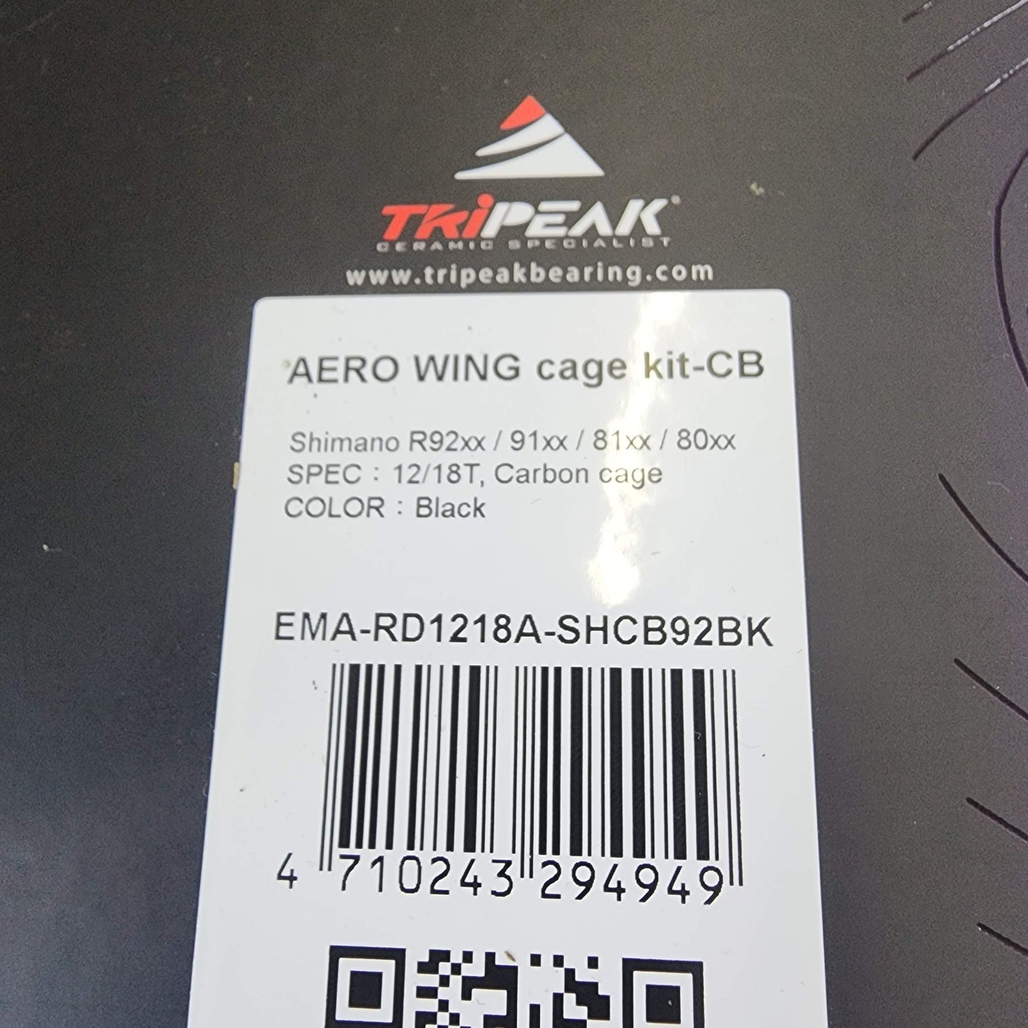 TRiPEAK Jetstream Pro Aero Wing Cage Pulley Wheel Kit 12T/18T | Shimano | Asymmetric Oversized Pulley Wheel (AOPW) OSPW