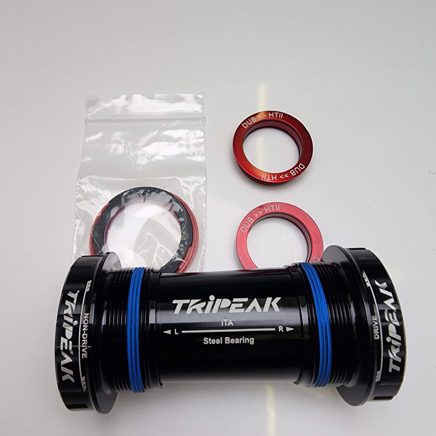 TRiPEAK ITA 70mm 3-in-1 Bottom Bracket | Ceramic/Steel Bearings | Shimano Hollowtech II, SRAM DUB, Rotor 3D+