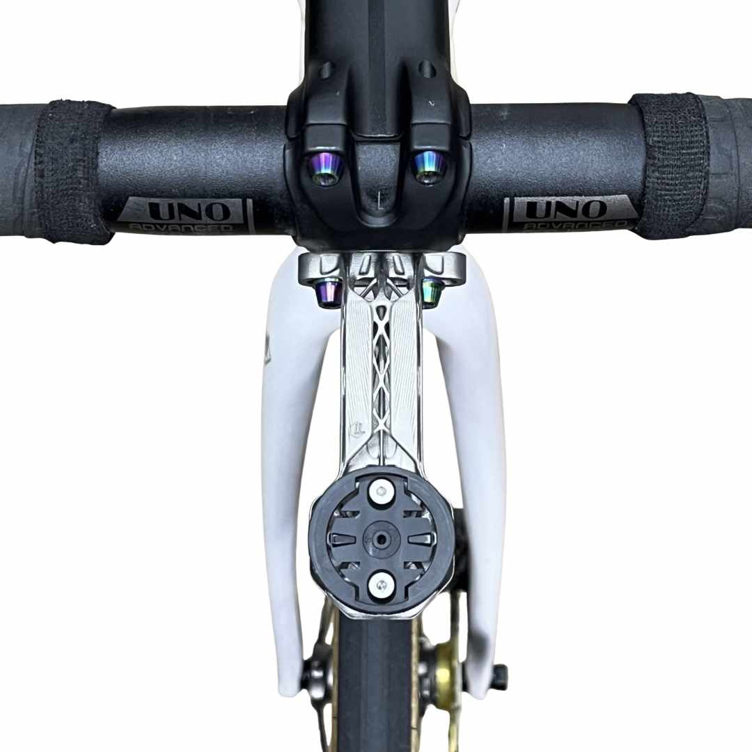 Universal Stem Titanium Bike Computer Mount - Club Series | 2-Piece Bar & Stem | Giant