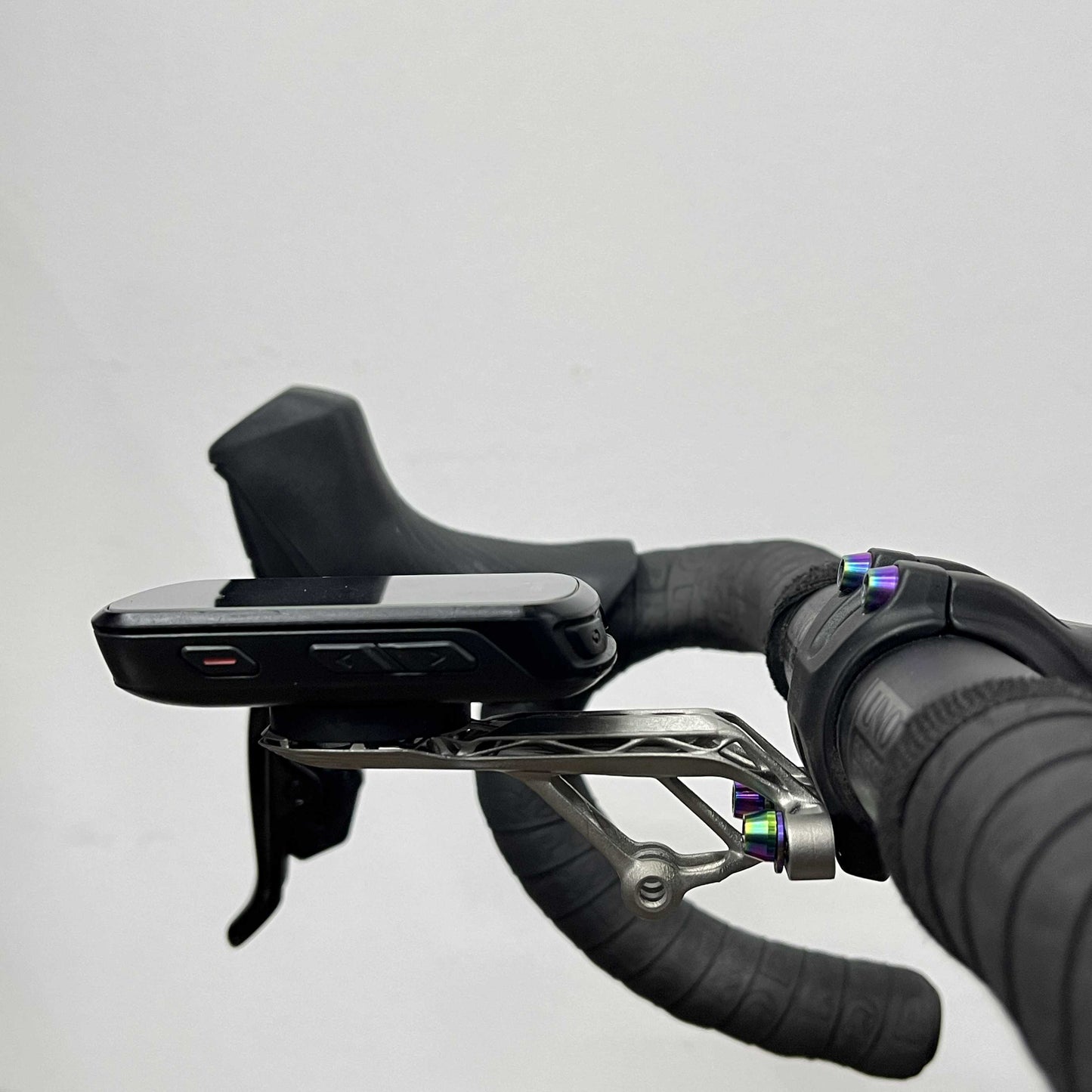 Universal Stem Titanium Bike Computer Mount - Club Series | 2-Piece Bar & Stem | Giant