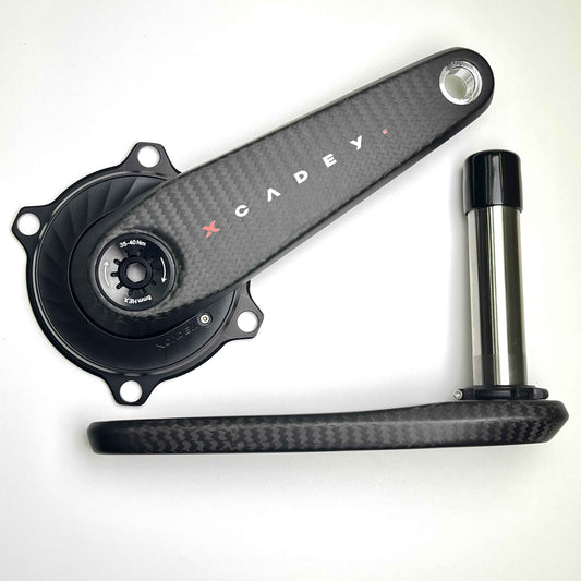 XCADEY Ventus – Biela de carbono con potenciómetro Xpower